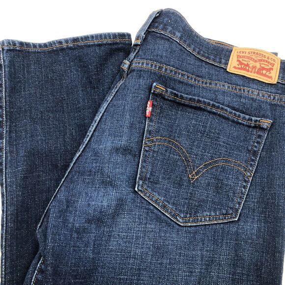 Levis Womens Relaxed Straight Leg Jeans Size 29 Dark Wash Comfortable Classic - Picture 4 of 9